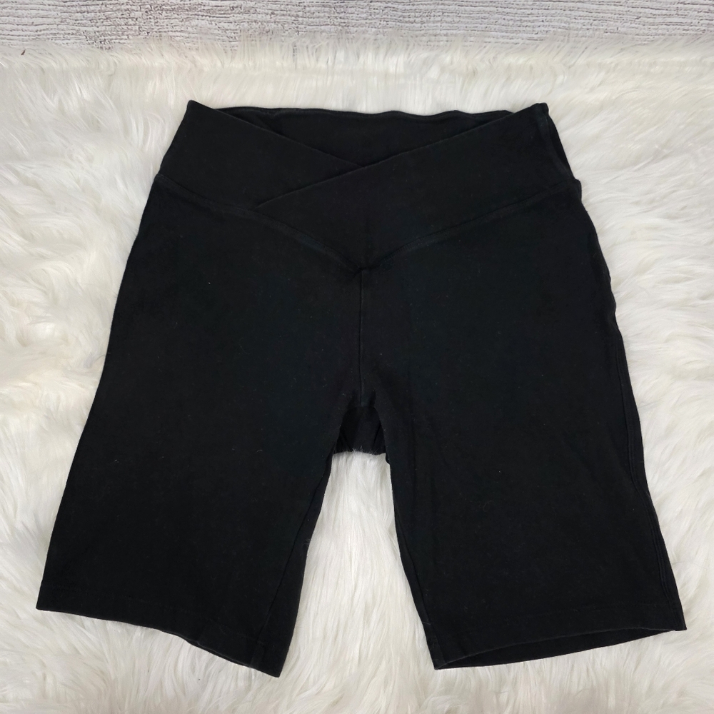 Pink Victorias Secret Black Cotton Bike Shorts - Picture 1 of 8
